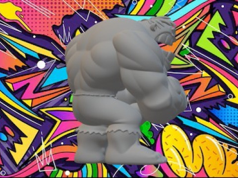 浩克 3D 打印模型