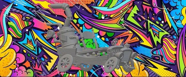 Arkansas Chuggabug Wacky Races 3D Print Model .c4d .max .obj .3ds .fbx .stl .blend 