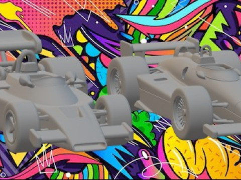 Indy car 3D Print Model