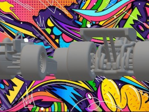 Indy car 3D Print Model