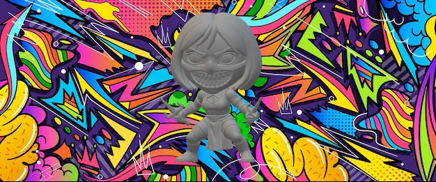 Mileena robi Mortal Kombat Model do druku 3D .c4d .max .obj .3ds .fbx .stl .blend 