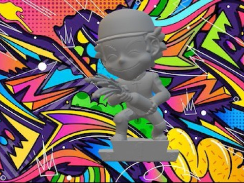 Mileena führt einen tödlichen Kampf 3D Druckmodell