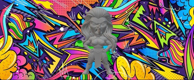Sindel mortal kombat 3D Print Model .c4d .max .obj .3ds .fbx .stl .blend