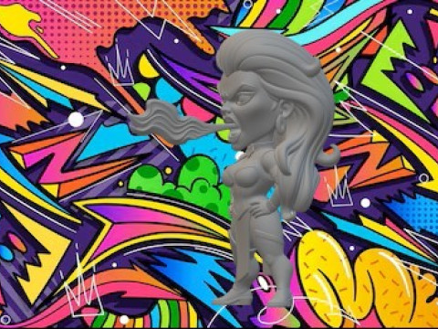 Sindel mortal kombat 3D Print Model