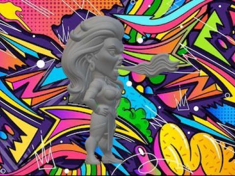 Sindel mortal kombat 3D Print Model