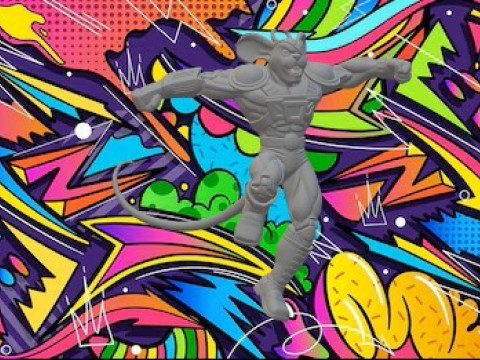 Biker Mouse da Marte Modello di stampa 3D