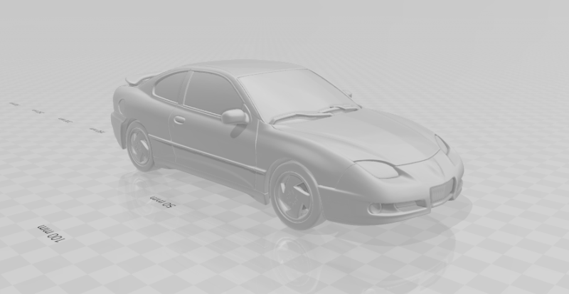 폰티악 선파이어 3D 프린트 모델 .c4d .max .obj .3ds .fbx .stl .blend 