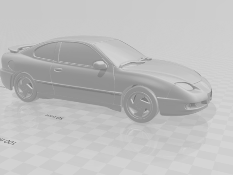 폰티악 선파이어 3D 프린트 모델