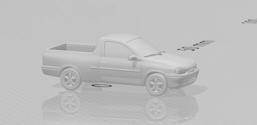 Chevrolet corsa pick up 3D Print Model .c4d .max .obj .3ds .fbx .stl .blend 