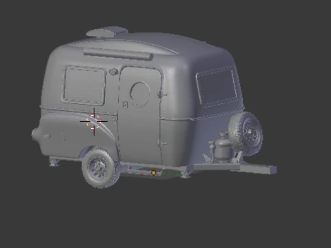 हॉटव्हील्स ट्रेलर क्लासिक 3D प्रिंट मॉडल