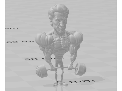 सिल्वेस्टर स्टेलोन 3D प्रिंट मॉडल