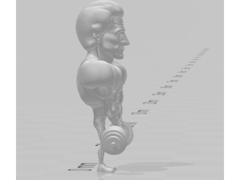 Sylvester Stallone 3D Print Model