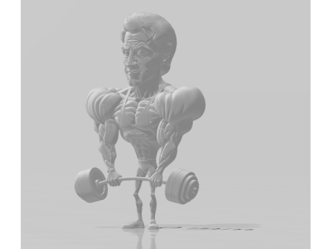 Sylvester Stallone 3D Print Model