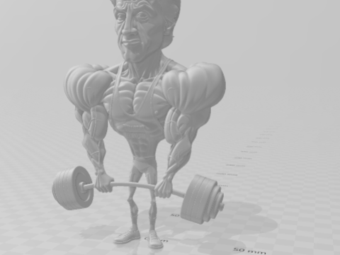 Sylvester Stallone 3D Print Model