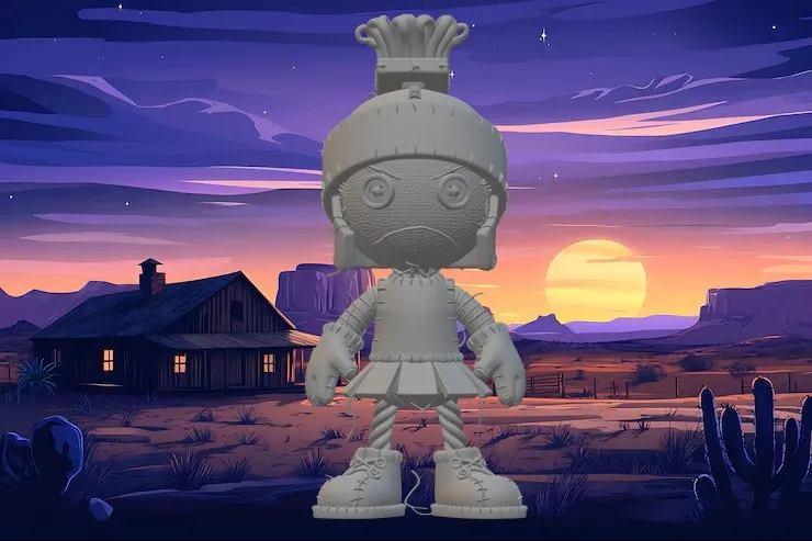 Marvin the Martian-Craftcore 3D Print Model .c4d .max .obj .3ds .fbx .stl .blend