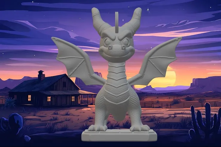 Spyro 3D Print Model .c4d .max .obj .3ds .fbx .stl .blend 