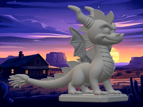 Spyro 3D Print Model