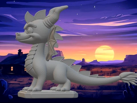 Spyro 3D Print Model