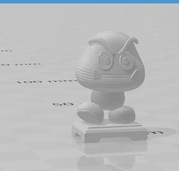 Goomba 3D Print Model .c4d .max .obj .3ds .fbx .stl .blend