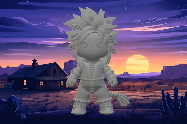 Goku 3D Print Model .c4d .max .obj .3ds .fbx .stl .blend 