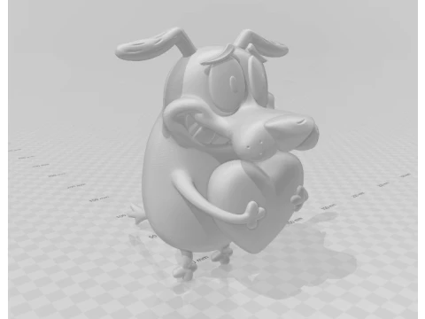 臆病な犬を勇気づける 3Dプリントモデル