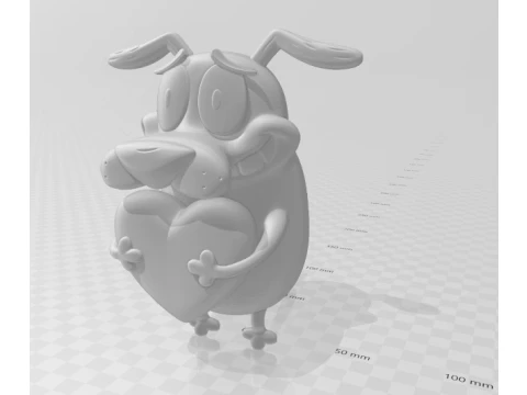 Courage the Cowardly Dog 3D Print Model