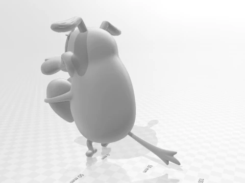 Courage the Cowardly Dog 3D Print Model