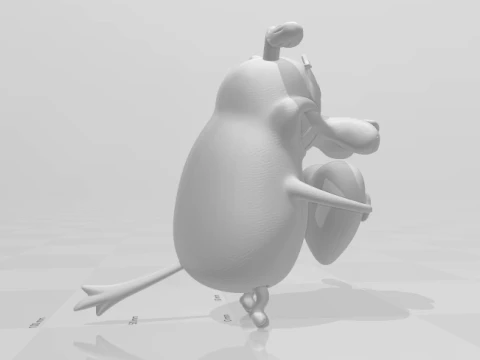 Courage the Cowardly Dog 3D Print Model