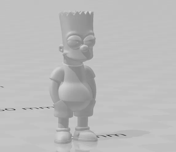 Bart simpsons 3D Print Model .c4d .max .obj .3ds .fbx .stl .blend 