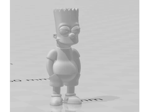 バート・シンプソンズ 3Dプリントモデル
