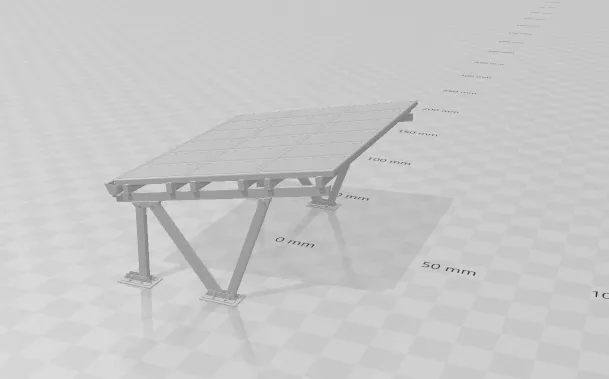 1-64 Carport Garage Car Shelter for Diorama Diecast Models 3D Print Model .c4d .max .obj .3ds .fbx .stl .blend 