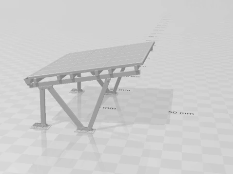 1-64 Carport Garage Car Shelter for Diorama Diecast Models 3D Print Model
