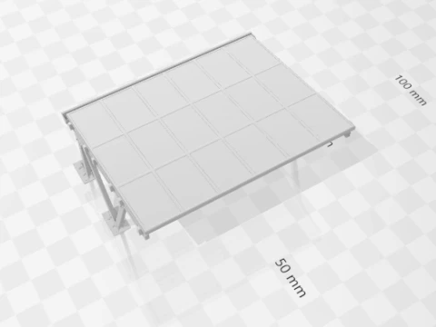 1-64 Carport Garage Car Shelter for Diorama Diecast Models 3D Print Model