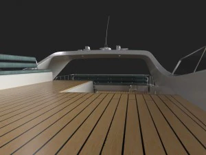 luxury yacht 3D Model