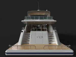 luxury yacht 3D Model