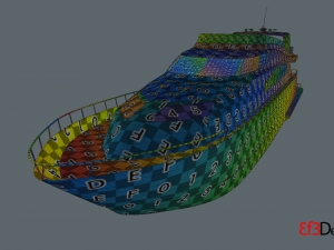 luxury yacht 3D 모델