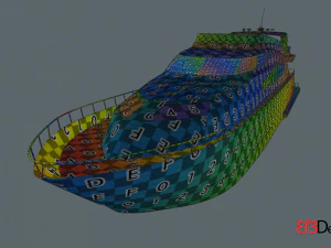 luxury yacht 3D Model