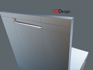 zigzag chair by gerrit thomas rietveld 3D 模型