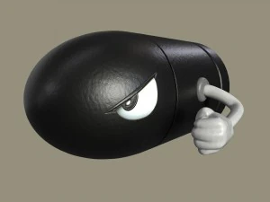 super mario bullet bill 3D Model