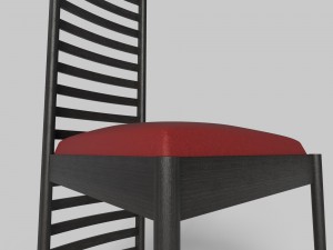 hill house chair by charles rennie mackintosh Modelo 3D