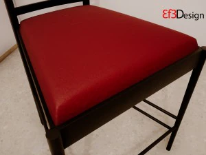 silla de la casa de la colina de charles rennie mackintosh Modelo 3D