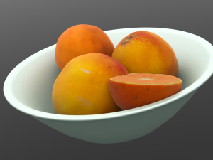oranges basket 3D Model