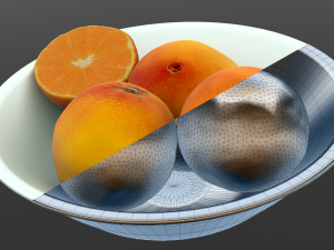 oranges basket 3D Model
