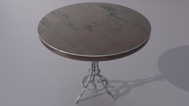 old scratchy table 3D 模型 .c4d .max .obj .3ds .fbx .stl .blend 