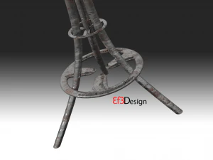 old scratchy table 3D Model