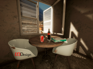 old scratchy table 3D 模型