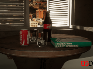 old scratchy table 3D 模型