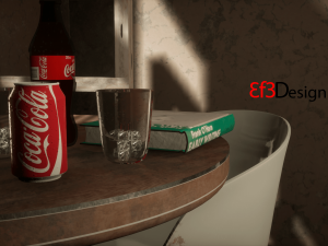 old scratchy table 3D 模型