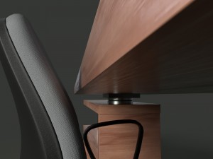 office desk and chair 3D Model