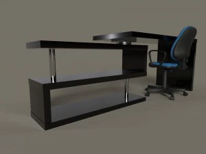 office desk and chair 3D Model